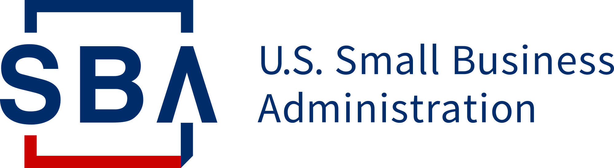 United States Small Business Administration logo in red, white and blue